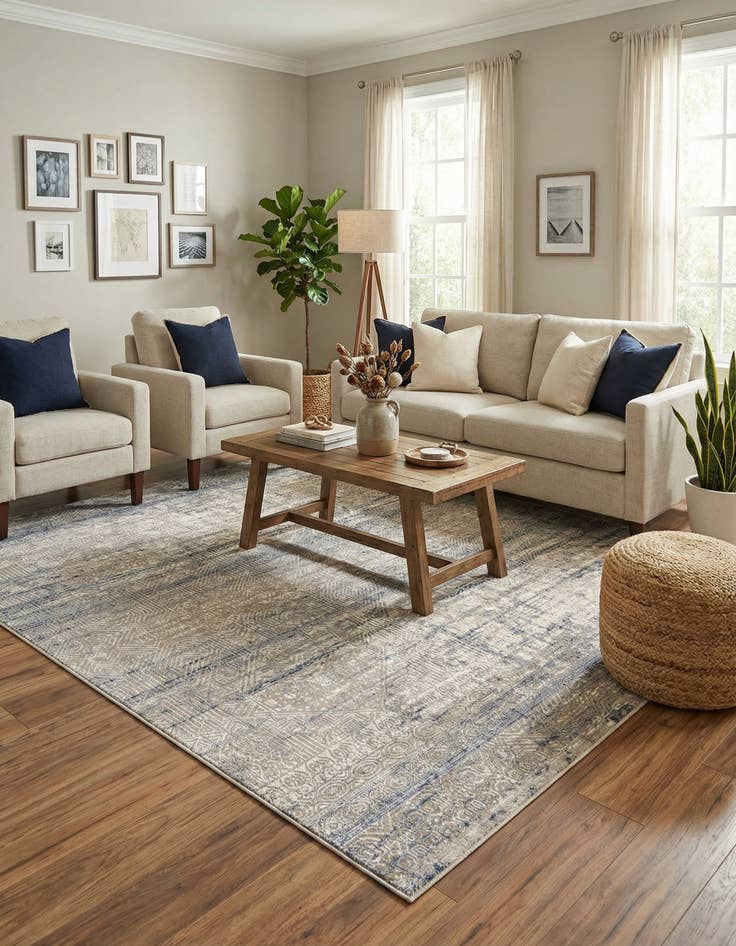 Detail image of 7' 10 x 7' 10 Deepa Square Rug