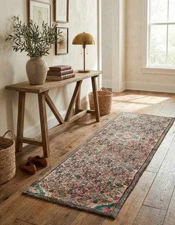 2' 1 x 6' 7 Hand Knotted Ultra Vintage Persian Wool Runner Rug