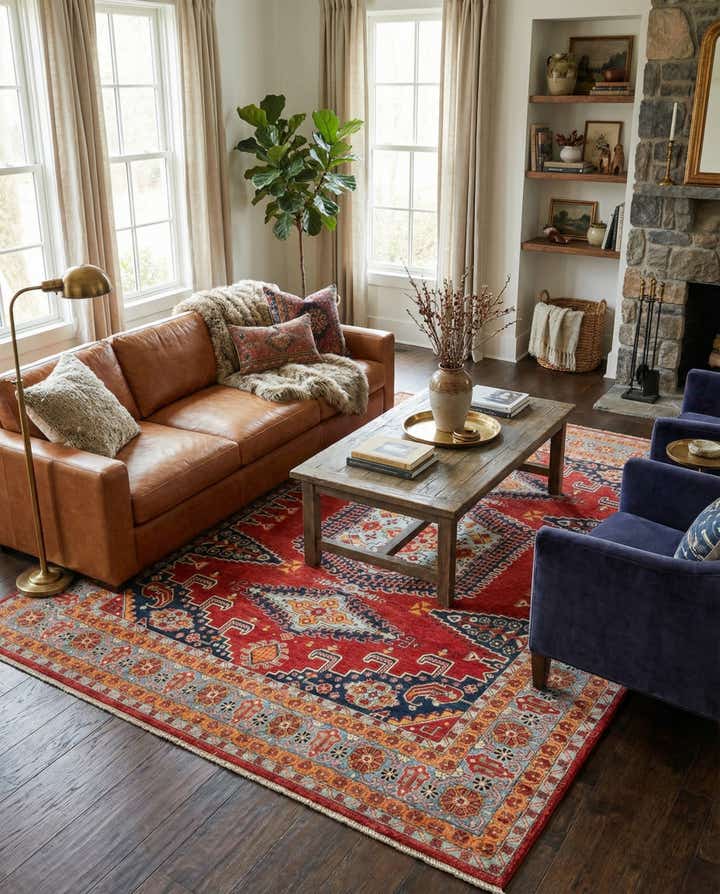 8' 3 x 9' 10 Hand Knotted Kazak Rug