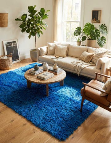 6' 5 x 8' Hand Knotted Moroccan Wool Rug
