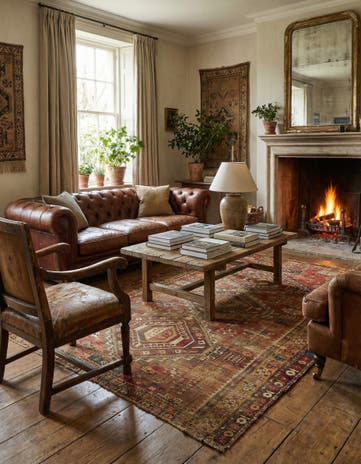 4' 4 x 6' 9 Hand Knotted Bakhtiar Persian Wool Rug