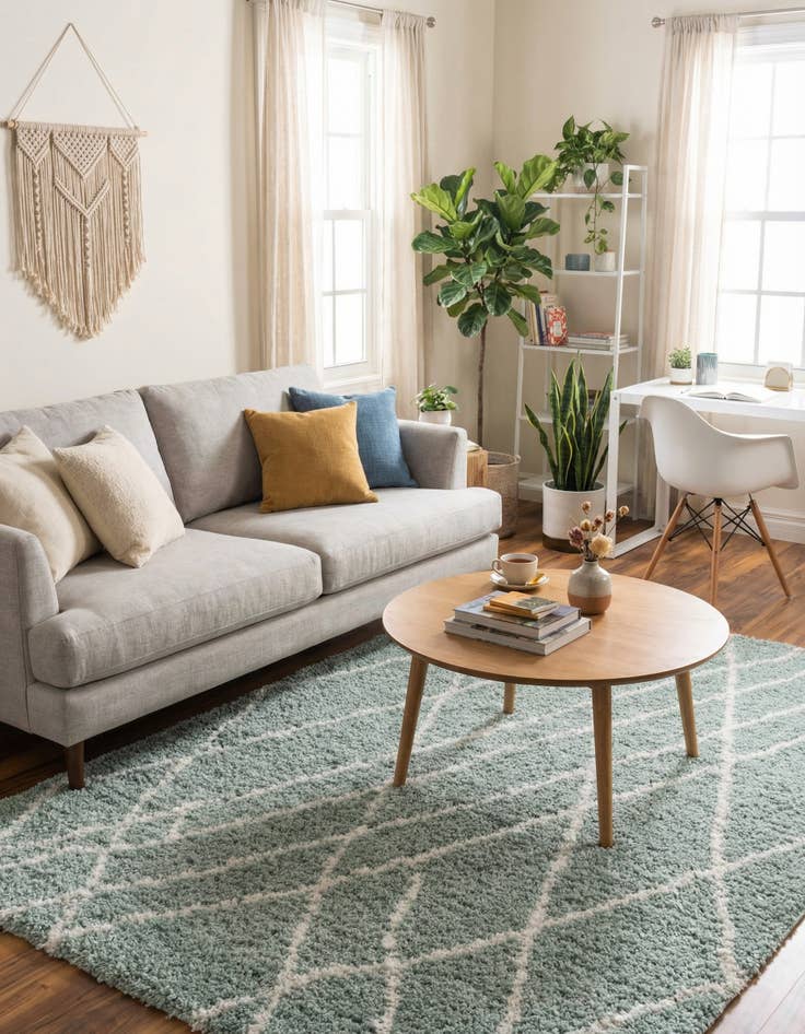 Detail image of  4' x 6' Soft Touch Shag Rug