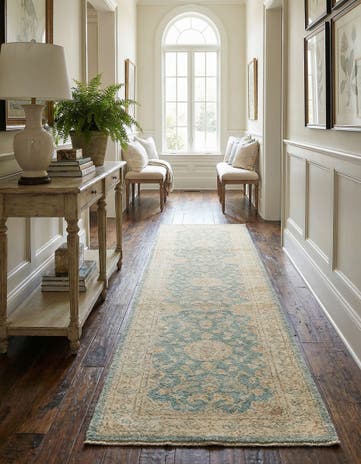 2' 7 x 11' Peshawar Ziegler Runner Rug