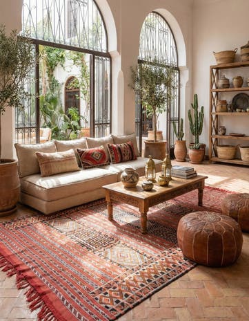 6' 11 x 9' 5 Zemour Kilim Rug