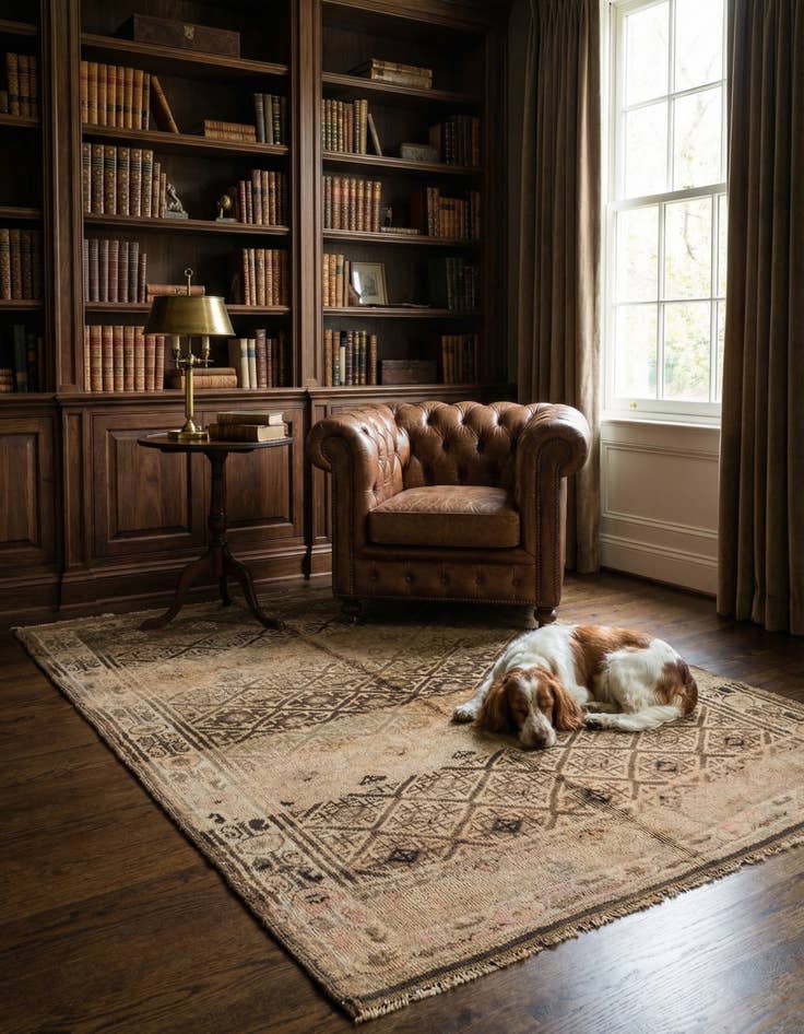 Detail image of 5' x 7' 5  Hand Knotted Balouch Persian Wool Rug