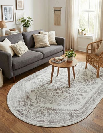5' 3 x 8' Oxford Oval Rug