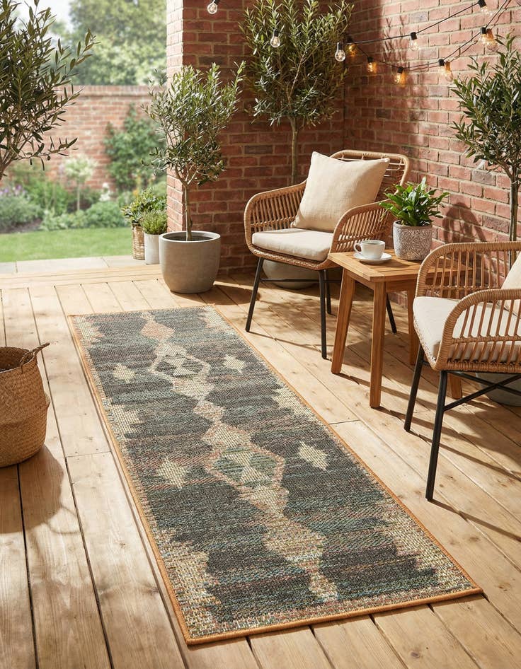 Detail image of 2' x 6' Easy-Clean Baja Indoor / Outdoor Runner Rug