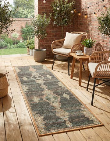 2' x 6' Easy-Clean Baja Indoor / Outdoor Runner Rug