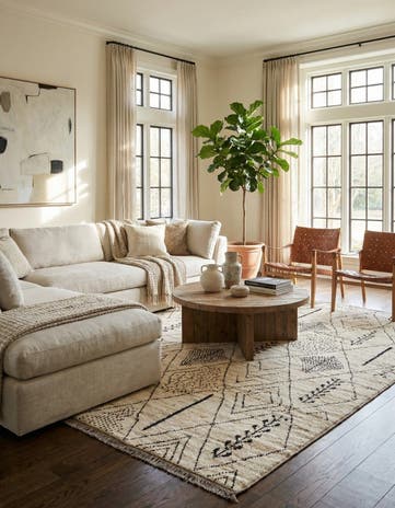 6' 9 x 9' 3 Hand Knotted Darya Wool Rug