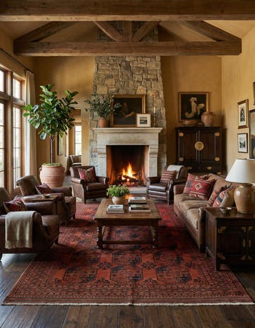 7' 7 x 11' 6 Afghan Wool Rug