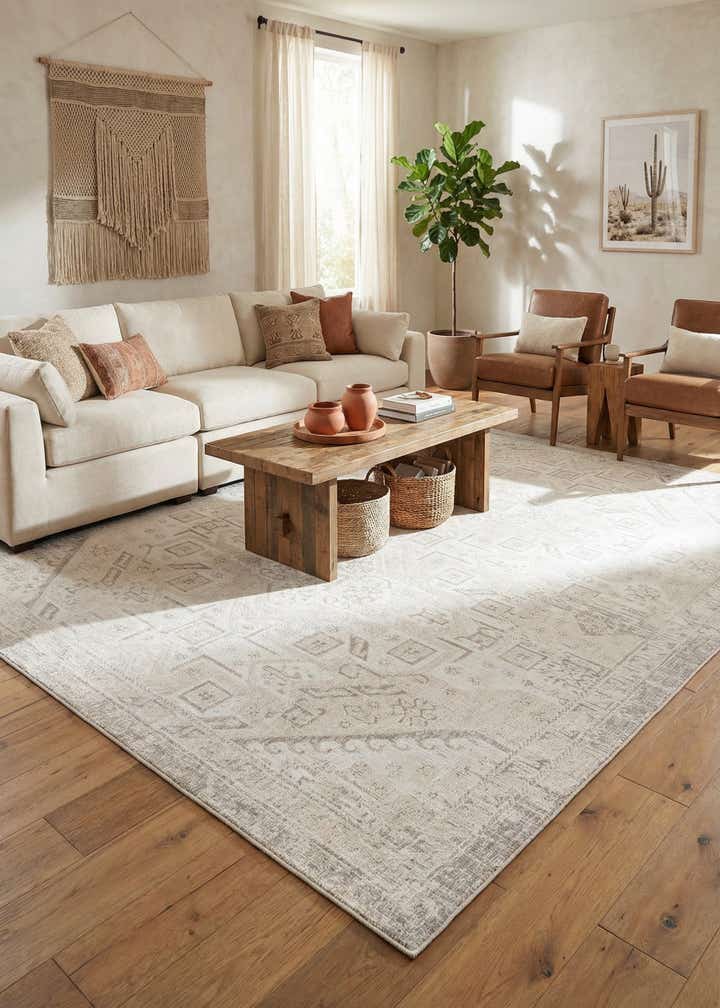 9' x 12' Easy-Clean Aztec Indoor / Outdoor Rug