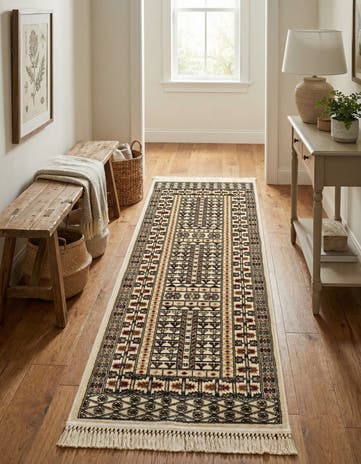 Beige Bokhara Runner Rug