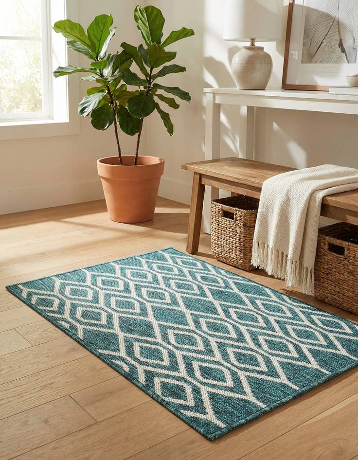 Detail image of 2' x 3'  Washable Jill Zarin Turks and Caicos Indoor / Outdoor Rug