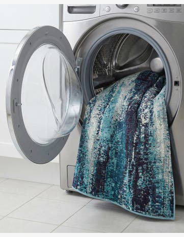 Blue Washable Sevilla Rug