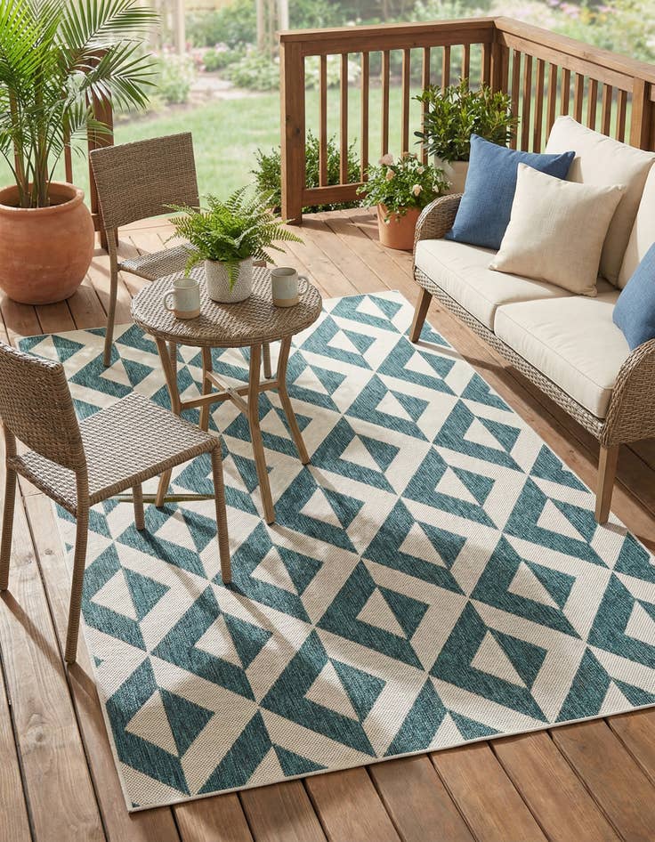 Detail image of 4' x 6'  Washable Jill Zarin Napa Indoor / Outdoor Rug
