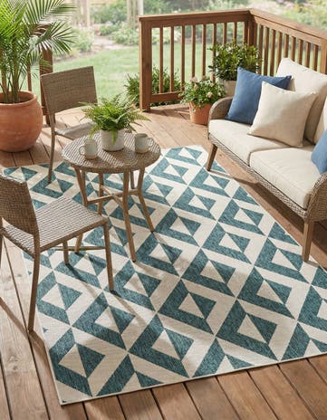 4' x 6' Easy-Clean Jill Zarin Napa Indoor / Outdoor Rug