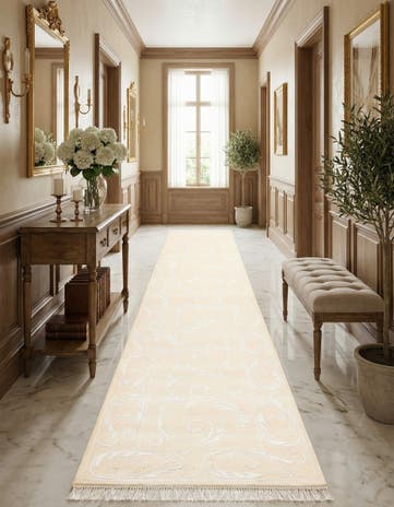 2' 7 x 13' 3 Hand Knotted Darya Wool Runner Rug