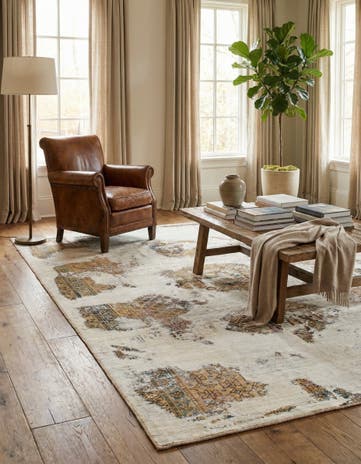 6' 3 x 9' Hand Knotted Ultra Vintage Persian Wool Rug
