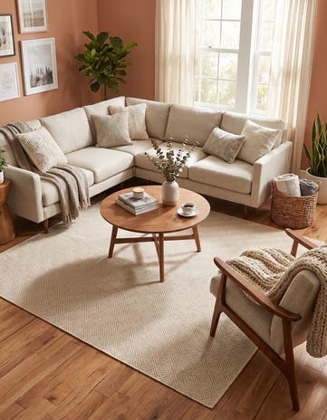 7' 10 x 7' 10 Hand Woven Geo Trellis Flatweave Square Rug