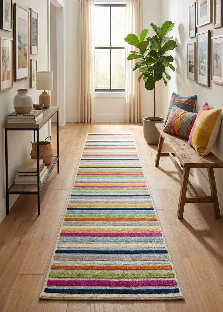 2' x 10' Easy-Clean Aruba Indoor / Outdoor Runner Rug