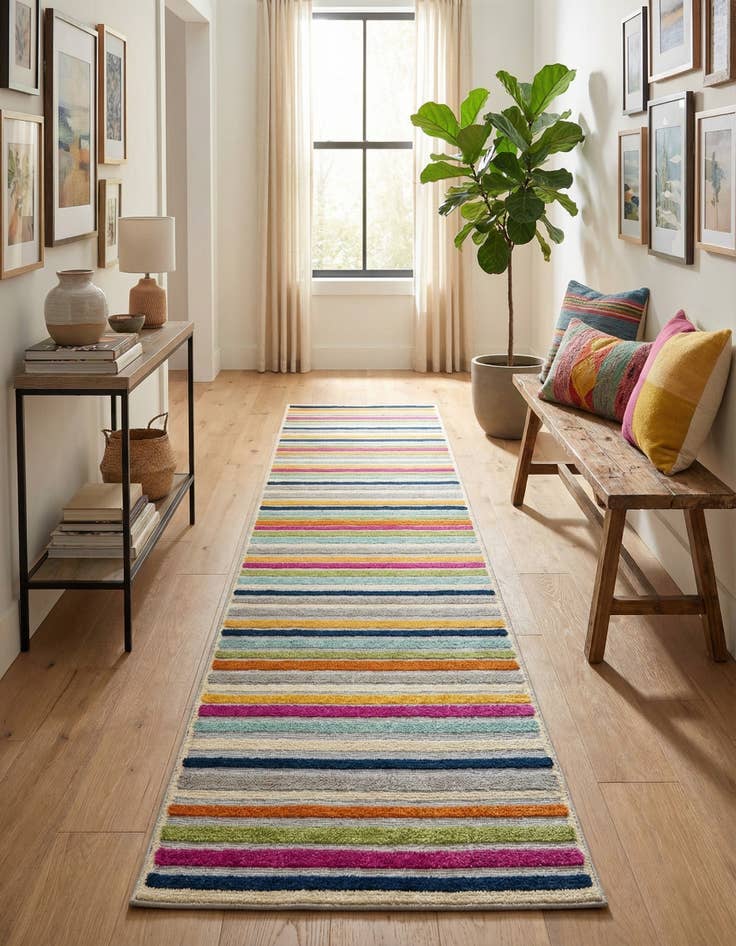 Detail image of 2' x 10' Easy-Clean Aruba Indoor / Outdoor Runner Rug