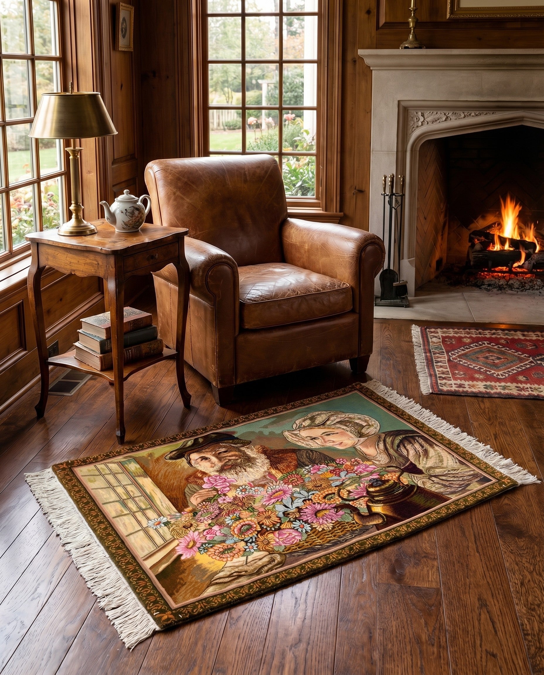2' x 2' 9 Tabriz Wool Rug