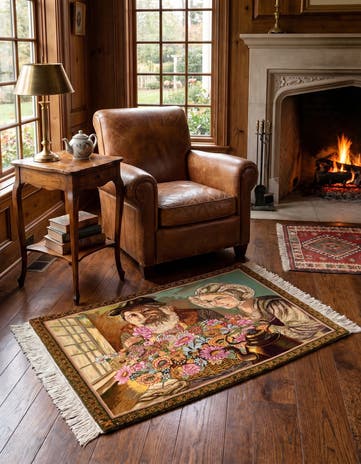 2' x 2' 9 Tabriz Wool Rug