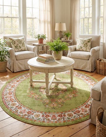 Green Lucerne Round Rug
