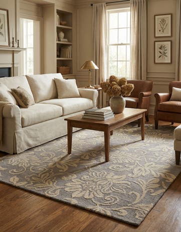 5' x 8' Agra Wool Rug