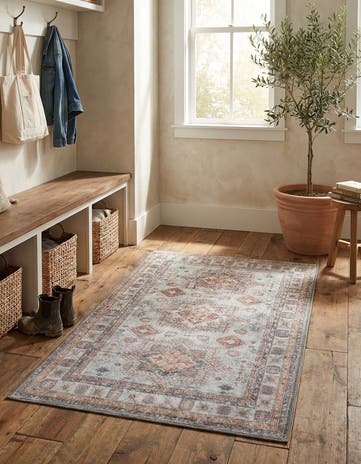 Ivory Washable Timeless Rug
