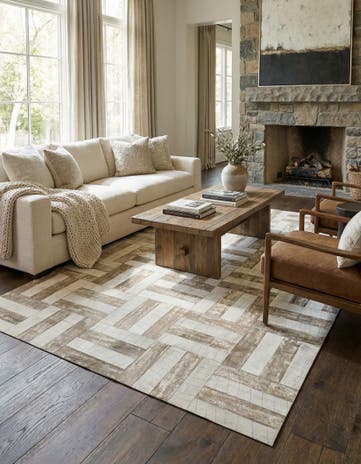 5' x 7' 10 Cowhide Rug