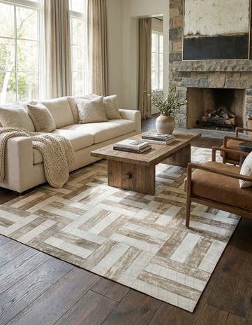 5' x 7' 10 Cowhide Rug