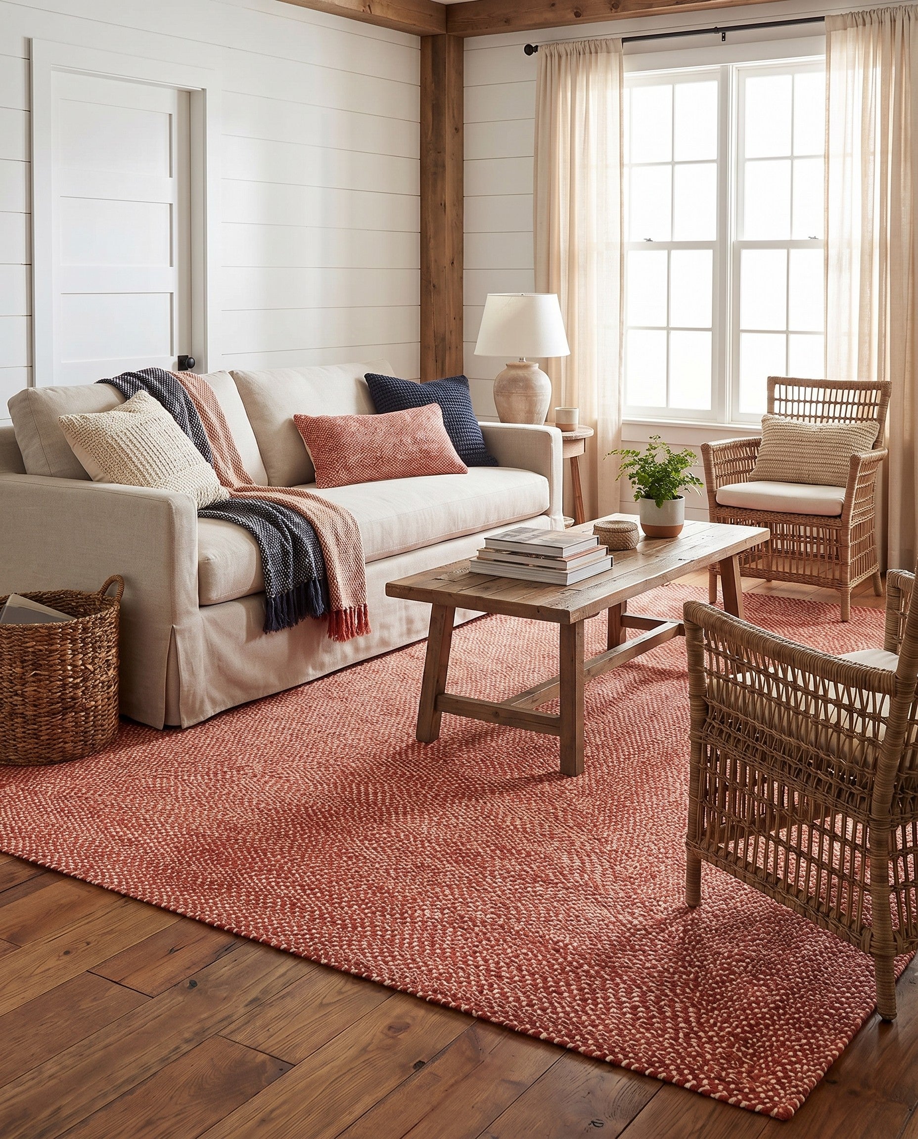 9' x 12' Handmade Tweed Braided Jute Rug