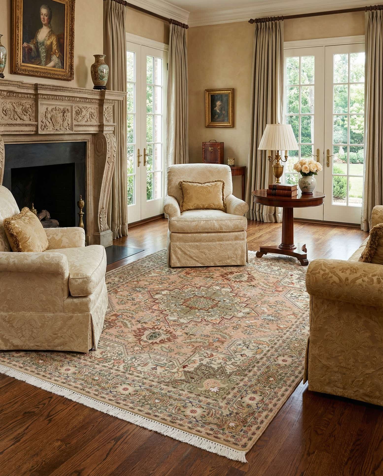 5' x 6' 10 Hand Knotted Tabriz Persian Rug