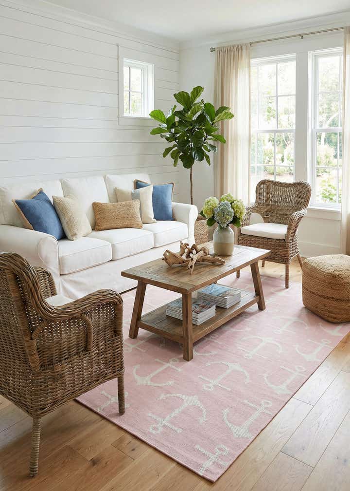 7' x 10' Easy-Clean Coastal Indoor / Outdoor Rug