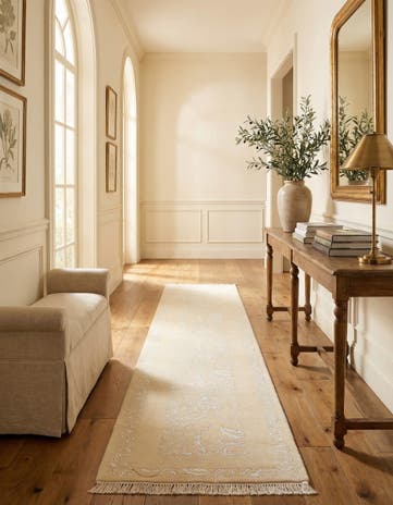 2' 7 x 13' 1 Hand Knotted Darya Wool Runner Rug