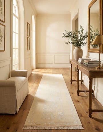 2' 7 x 13' 1 Hand Knotted Darya Wool Runner Rug
