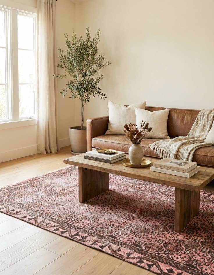 Detail image of 3' 1 x 5'  Hand Knotted Ultra Vintage Persian Wool Rug