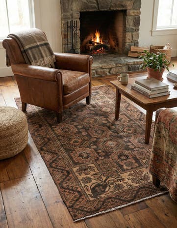 3' 3 x 6' 4 Hand Knotted Ultra Vintage Persian Wool Rug