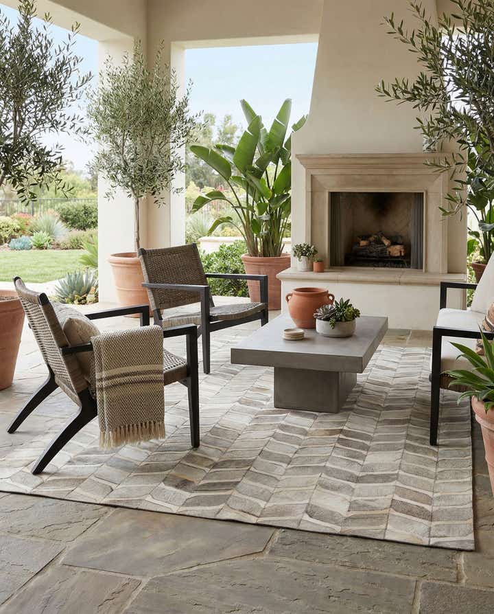 5' x 8' Cowhide - Patchwork Rug