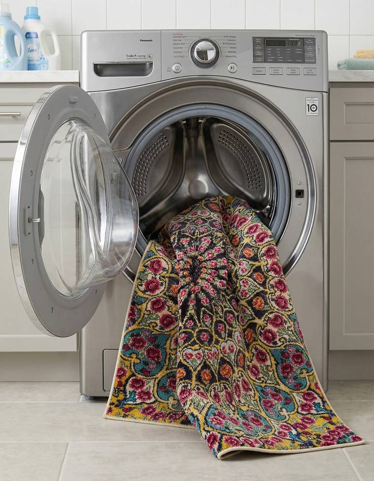 Detail image of  5' x 8'  Washable Carnevale Rug