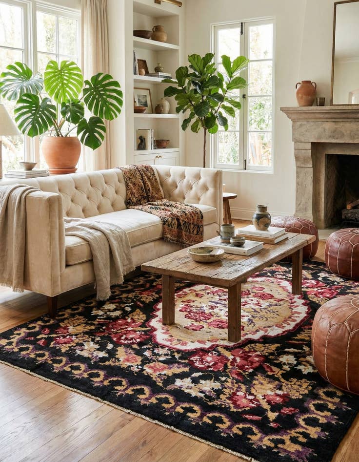 Detail image of 7' 9 x 9' 7  Hand Knotted Moroccan Wool Rug