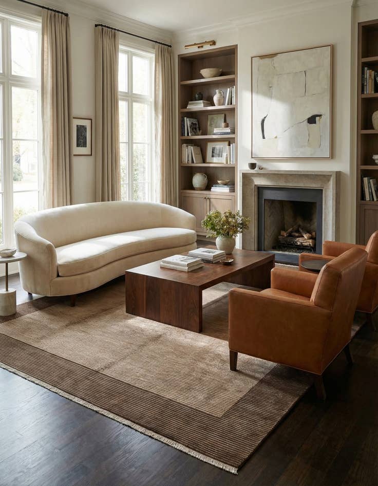 Detail image of  9' 9 x 13' 3  Hand Knotted Darya Wool Rug