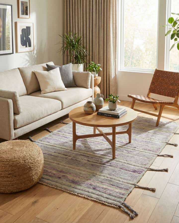 4' 3 x 6' 2 Hand Knotted Moroccan Wool Rug