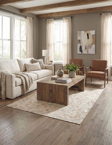 4' x 5' 8 Cowhide Stocks Rug