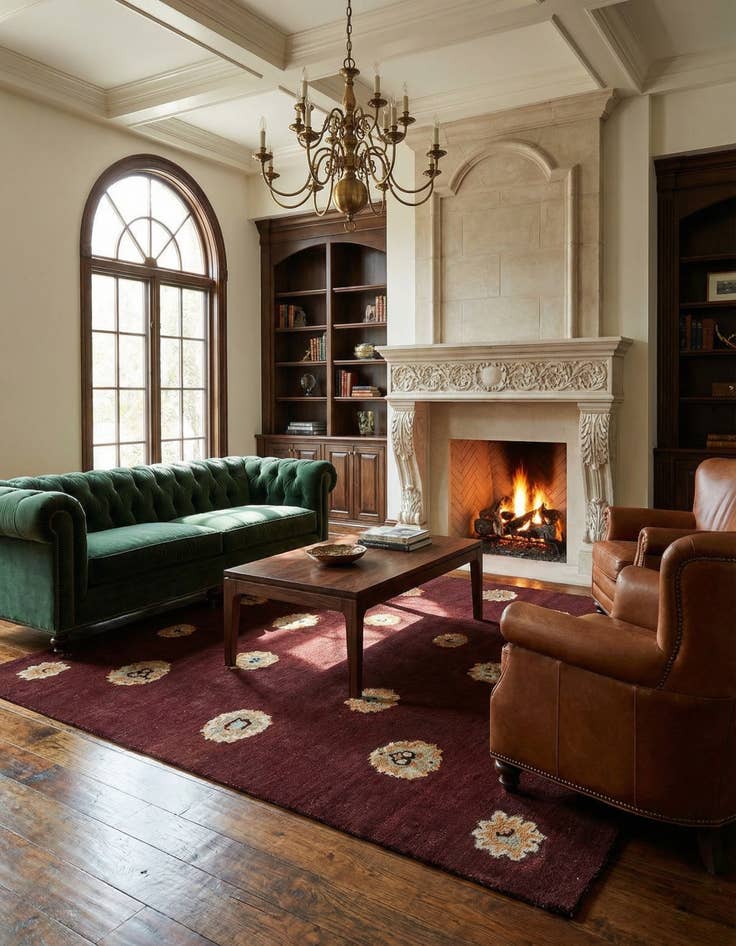 Detail image of 6' 1 x 8' 8 Juma Wool Rug