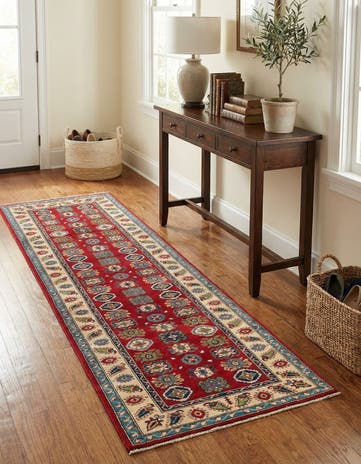 2' 9 x 9' 10 Hand Knotted Kazak Runner Rug