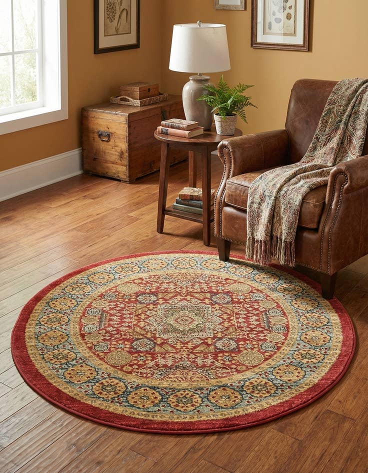 Detail image of  3' 3 x 3' 3 Amina Round Rug