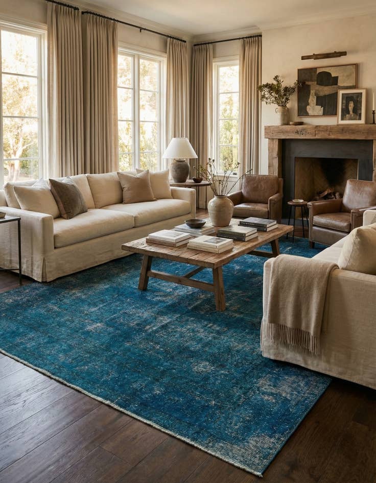 Detail image of 9' 10 x 12' 3 Hand Knotted Ultra Vintage Persian Wool Rug