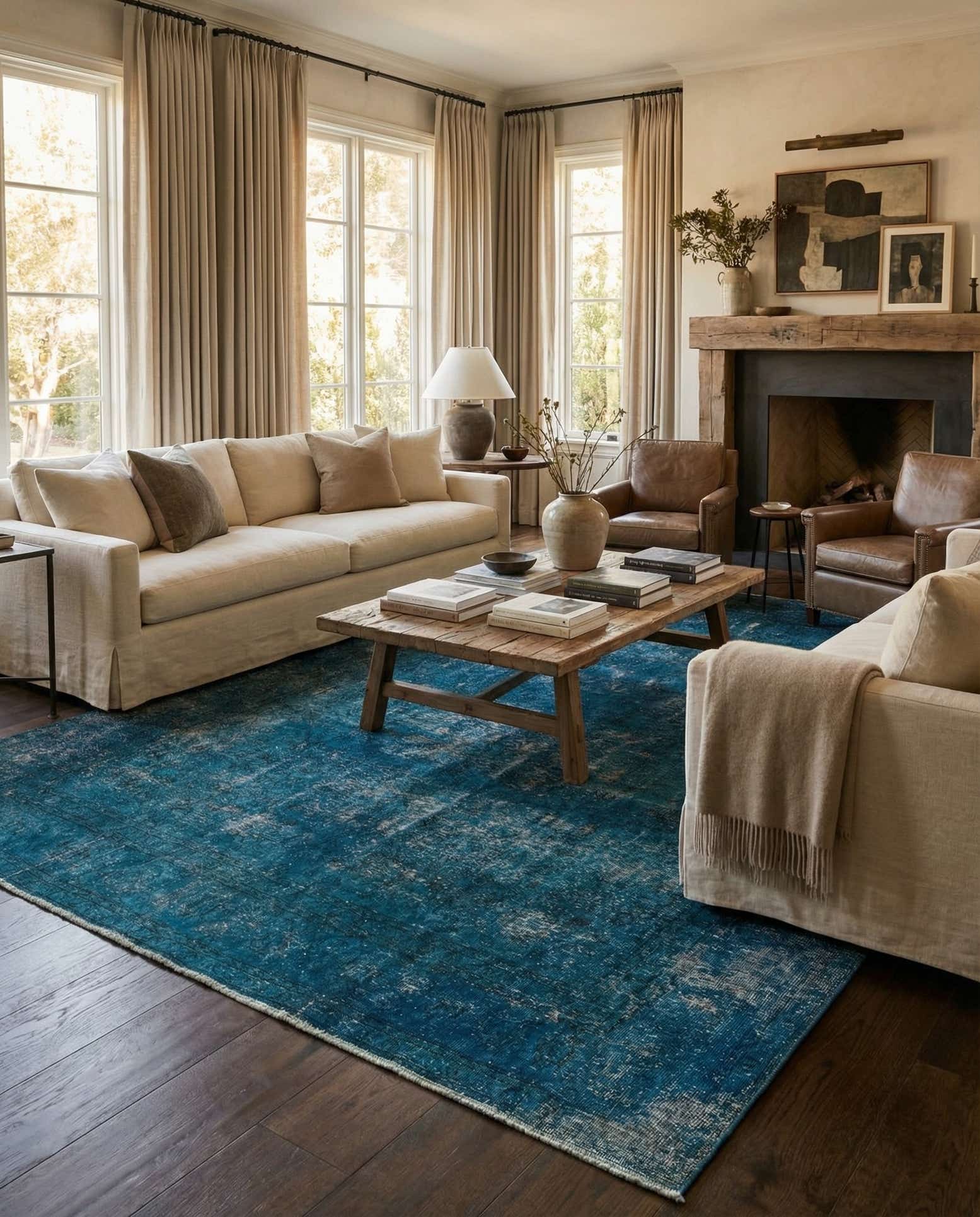 9' 10 x 12' 3 Hand Knotted Ultra Vintage Persian Wool Rug